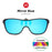 VIVIBEE 2026 Cool Flip Up Clip On Sunglasses Polarized TR90 Photochromic Driving Square Oversized UV400 Fishing Sun Glasses