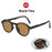 VIVIBEE Women Square Folding Sunglasses 2026 Trending Product Black UV400 Spring Hinge Eyewear Men Retro Mirror Red Sun Glasses