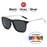 VIVIBEE Luxury Square Polarized Sunglasses Men Driving Blue Mirror Lens Classic Unisex Sun Glasses 2026 Trends Women Shades