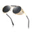 VIVIBEE Steampunk Sunglasses Men 2026 Trending Gothic Round Alloy Red Metal Punk Goggles Retro Party Sun Glasses