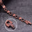 Magnetic Bracelet for Women Heart Pure Copper Energy Bracelet Healing Chain Link Vintage Magnetic Copper Bracelets Therapy Arthr