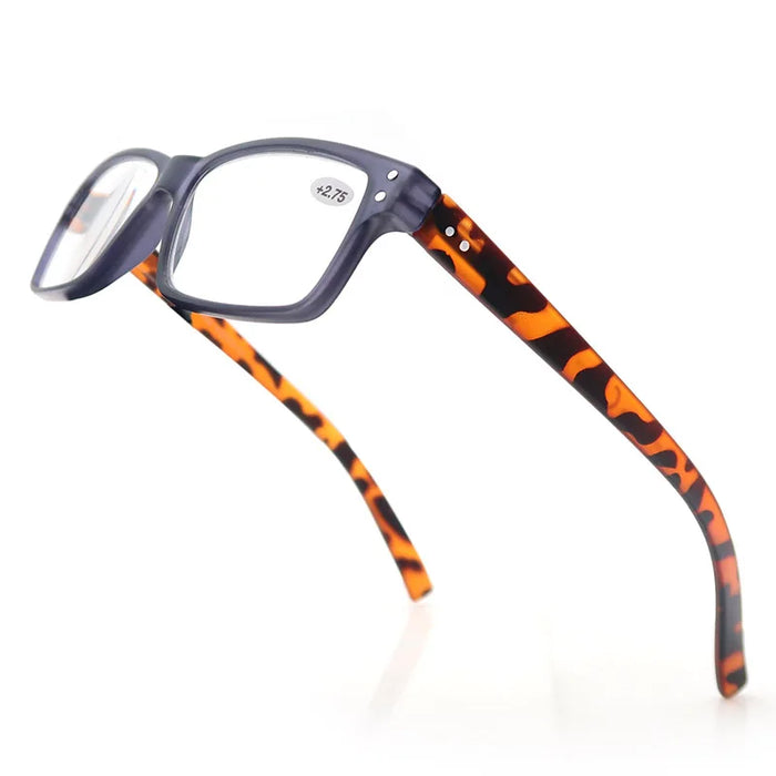 Gafas de Lectura para Hombre y Mujer, Diseño Cuadrado, Montura de Alta Calidad, Lentes de Lectura con Bisagra de Resorte, Gafas de Sol de Lectura +1.0~+4.0