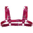 Women Men Sexy Punk Chest Harness Adjustable Caged Metal Body Chain PU Leather Choker Statement Necklace Party Clubwear