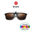 VIVIBEE Flip Up Clip on Sun Glasses for Men Driving Sunglasses Light Fishing Female Anti-UVA UVB Polarized Night Vision Lens