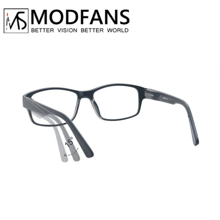 Large Reading Glasses Men Rectangle Oversize Frame Readers Eyeglasses Spring Hinge High Quality Comfortable Wear with Diopter