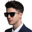 VIVIBEE Luxury Square Polarized Sunglasses Men Driving Blue Mirror Lens Classic Unisex Sun Glasses 2026 Trends Women Shades