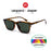 VIVIBEE Vintage Leopard Polarized Sunglasses Men Retro Small Square Women Sun Glaases 2026 UV400 High Quality Driving Shades