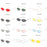 1PC Vintage Small Frame Shades Retro Oval Black Sunglasses Unisex Luxury Brand Designer Pink Sun Glasses Female Travel Eyewear