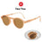 VIVIBEE Women Square Folding Sunglasses 2026 Trending Product Black UV400 Spring Hinge Eyewear Men Retro Mirror Red Sun Glasses