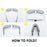VIVIBEE Gafas de Sol Plegables Fotocromáticas para Hombre con Lentes Polarizadas Rectangulares de Metal, Gafas de Sol Masculinas para Verano 2026, Productos en Tendencia