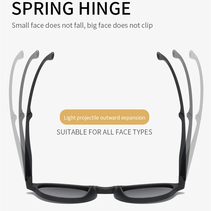 VIVIBEE Women Square Folding Sunglasses 2026 Trending Product Black UV400 Spring Hinge Eyewear Men Retro Mirror Red Sun Glasses