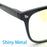 Gafas de lectura con bloqueo de luz azul para mujer, elegantes, cuadradas, para hombre, con protección UV, lupas antirreflejo, 0 grados