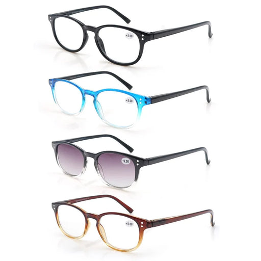 Gafas de Lectura para Mujer Montura Redonda de Alta Calidad Incluye Gafas de Sol de Aumento Gafas de Moda