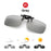 VIVIBEE Polarized Square Flip Up Clip on Sunglasses for Night Driving Lens Men Photochromic Women Fishing Sun Glasses