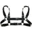 Women Men Sexy Punk Chest Harness Adjustable Caged Metal Body Chain PU Leather Choker Statement Necklace Party Clubwear