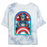 Junior's Marvel Cap Glass Bombard Tie-Dye T-Shirt