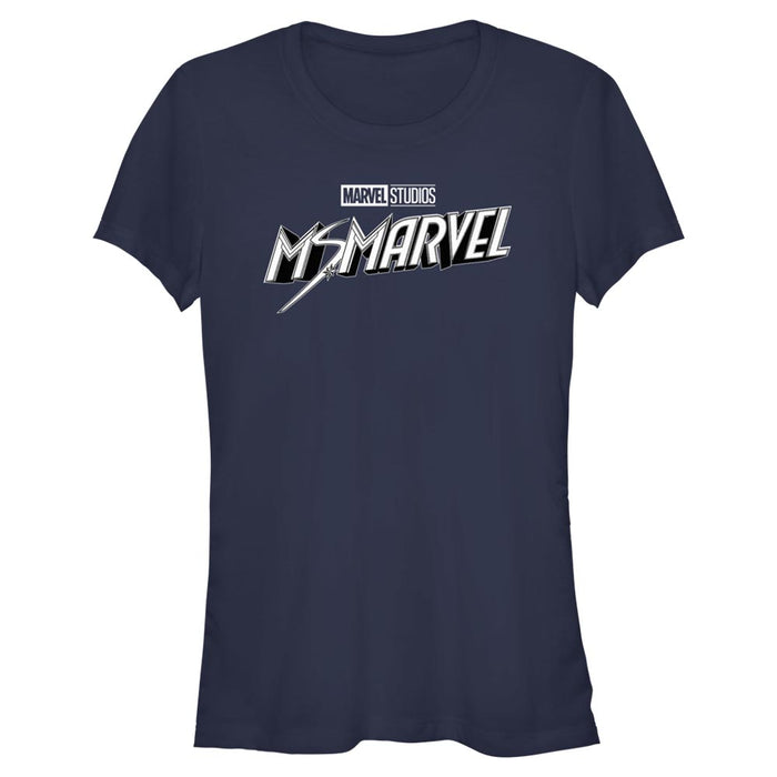 Junior's Marvel Black and White T-Shirt