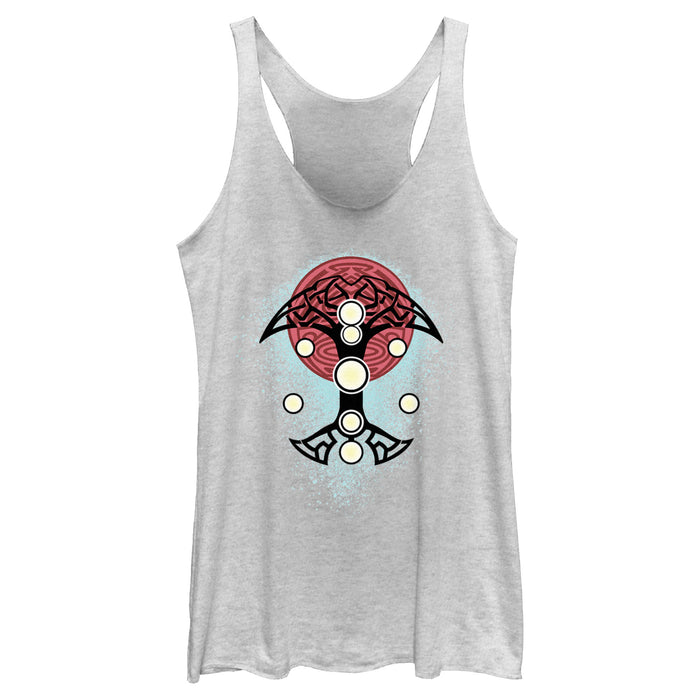 Junior's Marvel Blue Splatter Tank Top