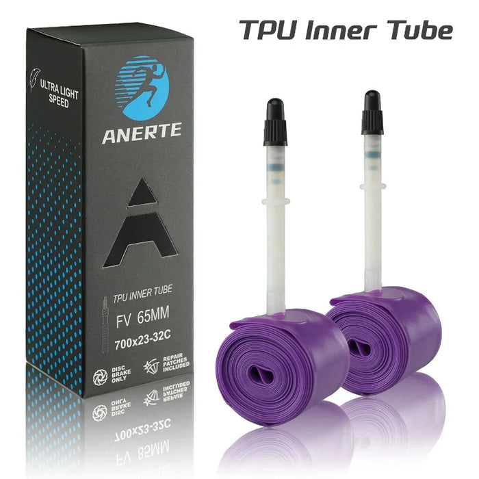 NPY Road Bicycle TPU Inner Tube 700x23C 25C 26C 27C 28C 30C 32C Cycling Bike Tires Camera Tyre 700C Pneu Aro French Valve