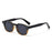Gafas de sol cuadradas para mujer y hombre, estilo punk, retro, a la moda, con lentes transparentes, montura UV400, para mujer, Oculus