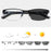Business Men's Photochromic Myopia Glasses Unisex Half Frame Square Near Sight Eyeglasses Optical Prescription Minus Eyewear