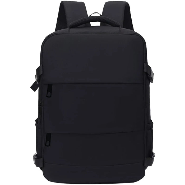 Everyday Versatile Water-resistant Laptop Backpack Trendy Unisex Design, Side Pockets for Water Bottle and Small Accessories