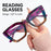 Gafas de lectura progresivas de gradiente morado con marco de bisagra metálica, elegantes gafas de lectura recetadas para adultos