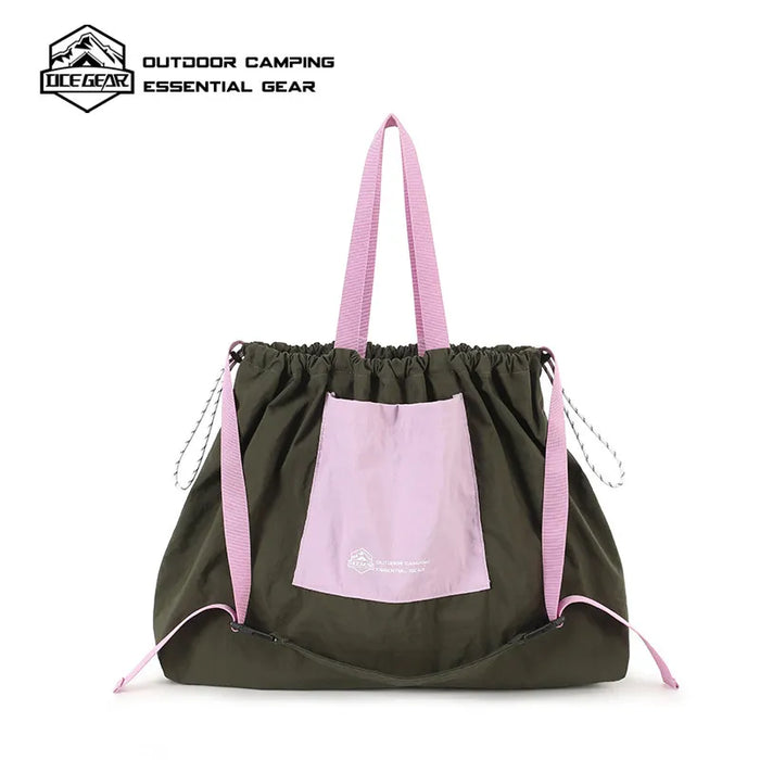 32L Large Capacity Foldable Tote Bag Ultralight 70D Nylon Shoulder Bag Waterproof Outdoor Camping Hiking Grocery Shopper Bag