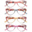 Cat's Eye Women's Anti-Blue Light Reading Glasses,, Floral Pattern Fashion Lightweight Frame, Diopter +0 ~ +4.5