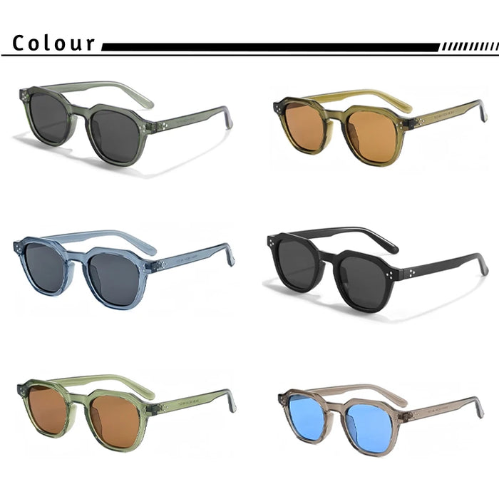 HBK Retro Polarized Sunglasses for Men Women New High Quality Eyewear Outdoor Sport Driving Travel Lunette De Soleil Homme UV400