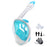 Full Face Snorkel Mask with Detachable Camera Mount,Snorkeling Swimming Diving Mask Wide View Anti-Fog Anti-Leak for Adult Youth