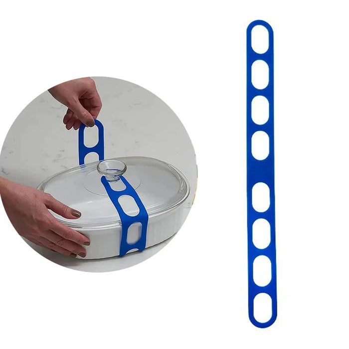54cm Reusable Lid Strap Silicone Elastic Band Universal Pot Lid  Holder for Lunch Box Strap Elastic Band Outdoor Tableware Tool
