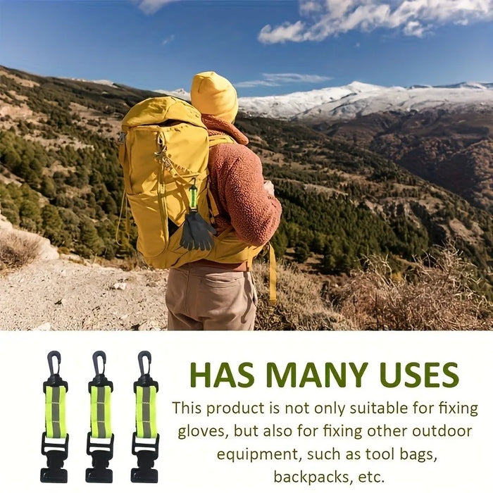 Clips para guantes de bombero, correa para guantes, soporte para guantes para colgar, bolsas de herramientas, sujetador de guantes, abrazadera de guantes, accesorios de equipo