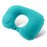 Almohada de cuello inflable en forma de U portátil con pulsador, suave soporte de aire, almohada de viaje cómoda para dormir en vuelos y coches