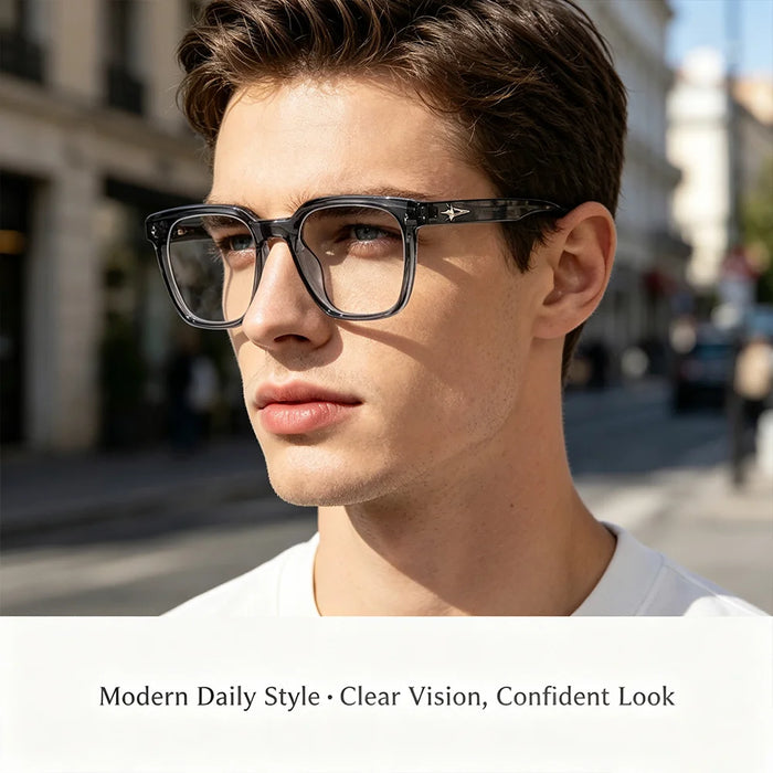 HBK New Fashion Square Glasses Frames Brand Design Unisex Frames Women Anti Bluelight Computer Glassesoptical Eyeglasses Frame