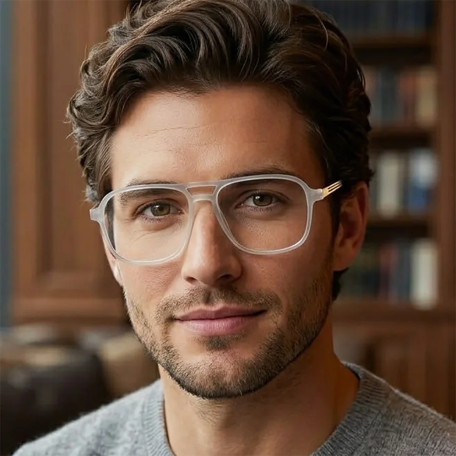 Men Women Square Reading Glasses Ultralight Classic Large Frames Luxury Designer Brand Eyewear Comfortable Wear Stylish Glasses