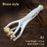 Finger Massage Dual-Row Roller Brass Roller Design Easy Use Relieve Finger Fatigue Promote Blood Portable Finger Massage Tool"
