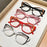 4-Piece Set of Contrasting Cat Eye Reading Glasses, Anti Blue Light for Women, Fashionable Reading Glasses for Mobile Phones