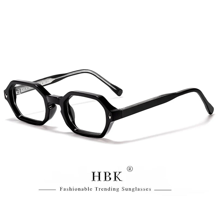HBK New Fashion Polygon Men Sunglasses Small Frame Cupronickel Core Insert Leg Sun Glasses Outdoor Party Vacation Travel