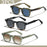 1/2/3 Pcs Wholesale New Square Retro Sunglasses Men Fashion Punk Sun Glasses Women Travel Eyewear Lunette De Soleil Femme UV400