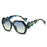 Ins New Trend Retro Gradient Hexagonal Women Sunglasses Personality Contrast Irregular Frame Design Men Versatile Gafas De Sol