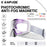 KAPVOE Magnetic Snow Goggles Double Layer Anti-Fog UV Protection for Skiing Snowboarding High-definition Clarity Unisex Skiing