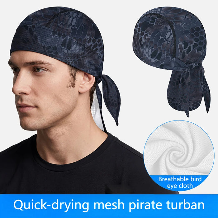 KoKossi Summer Breathable Mesh Hat Quick-dry Headscarf Sun Protection Sweat-wicking Sports Outdoor Riding Cycling Headband