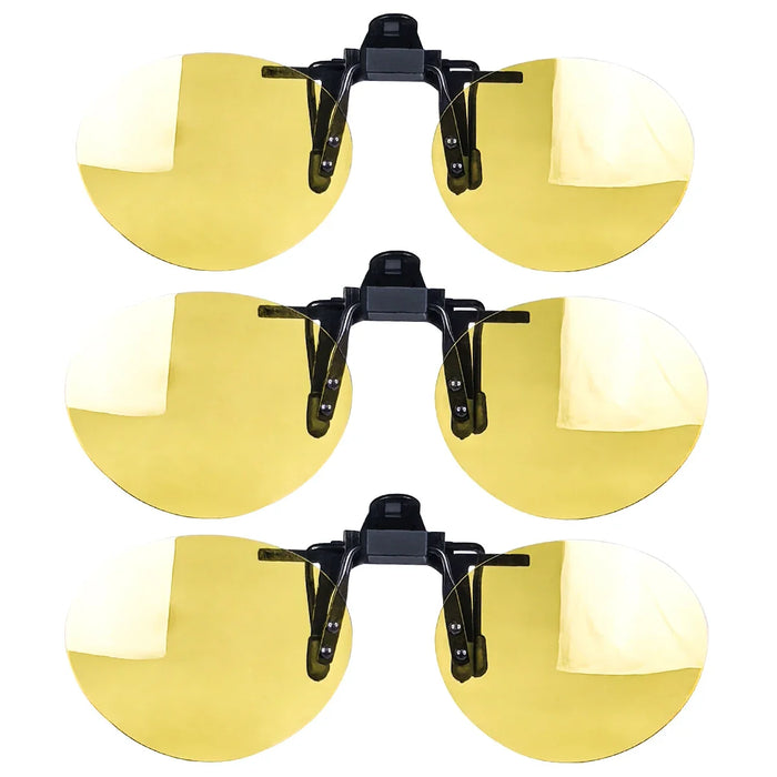 Antilentes de luz azul con clip Lentes rojos con clip para dormir mejor Lente naranja con clip para jugar o trabajar Lente amarilla polarizada para conducir