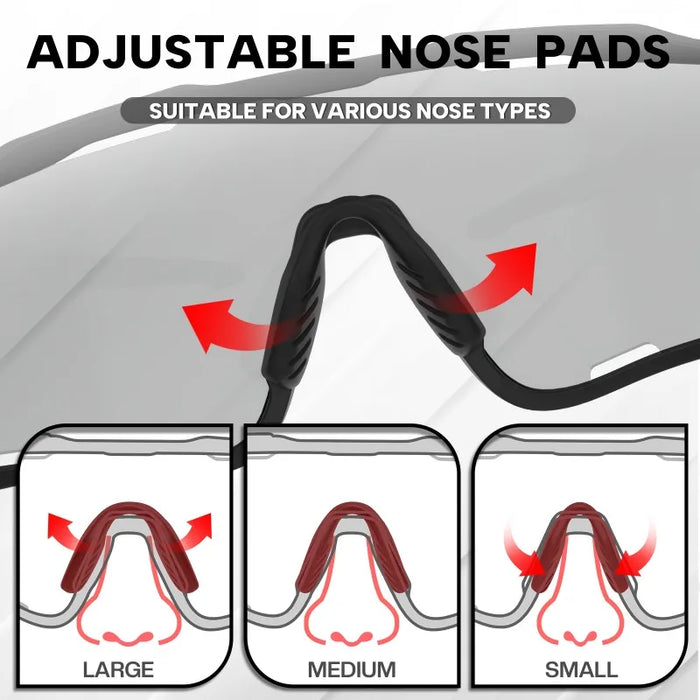 BUCKLOS Polarized Cycling Glasses UV400 Road Mountain Bike Goggles TR-90 Frame Windproof Outdoor Sports Eyewear Cycling Parts