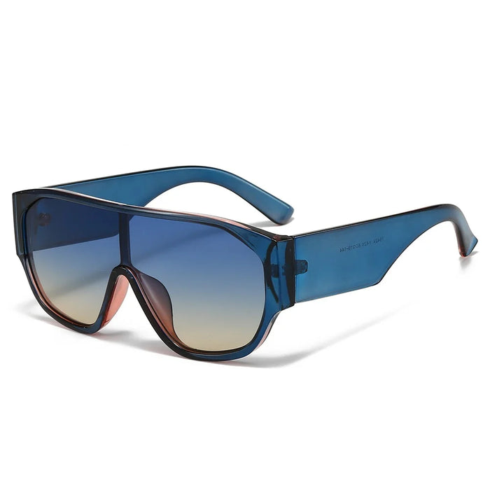 Lunettes de soleil masque bouclier oversize Y2K femmes hommes, monopièce, steampunk, grandes montures, lunettes punk, teintes coupe-vent, lunettes de protection
