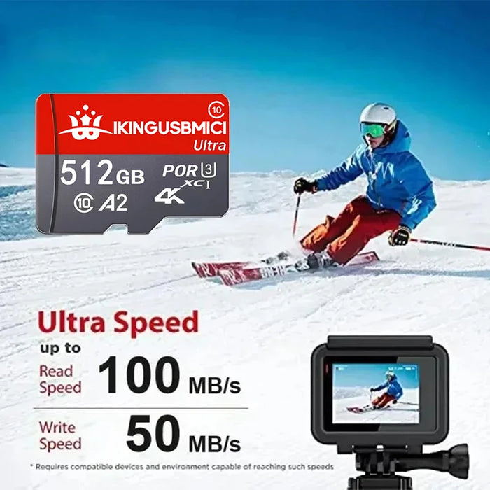 Micro Smartphone Flash Premium Camera 32-64-128-256-512gb Tf Flash Card Sd U3 Reliable Quality High Speed Durable High Quality