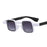 Ins Popular Fashion Small Square Sunglasses Women Retro Punk Shades UV400 Men Clear Ocean Lens Trending Rivets Sun Glasses