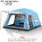 Outdoor Camping Family Tent 3-12 Person Double Layers Oversize 2 Rooms Thickened Rainproof Outdoor Family Camp Tour Equipment