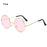 Novel Third Eye Round Metal Frame Sunglasses Chinese Style Erlang God Three Eyes Glasses Funny Party Halloween Cosplay Glasses